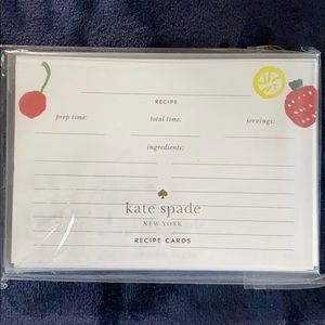 Kate Spade Recipe Cards